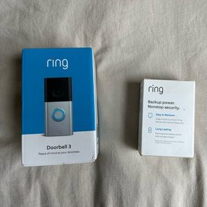 Ring Doorbell 3. Unopened. Unused. With backup power.